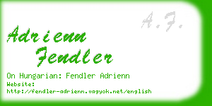 adrienn fendler business card